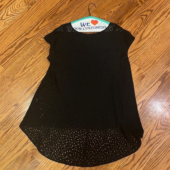 Eileen Fisher Woman’s Black Silk Top Size S - Picture 4 of 6